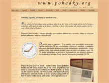 Tablet Screenshot of pohadky.org